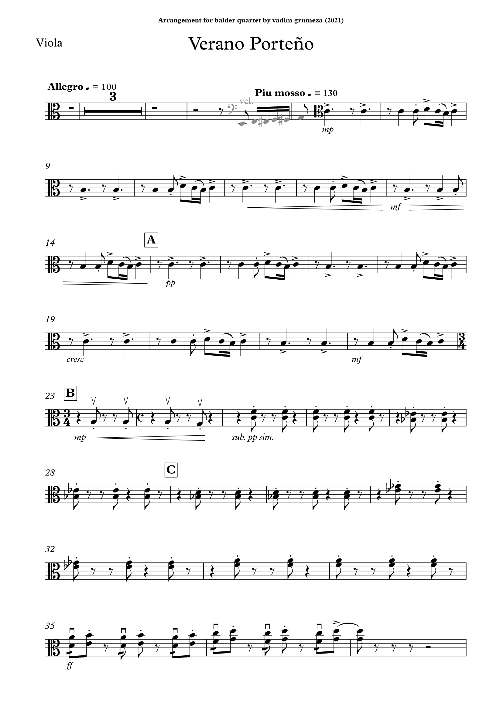 Astor Piazzolla - Verano Porteño sample